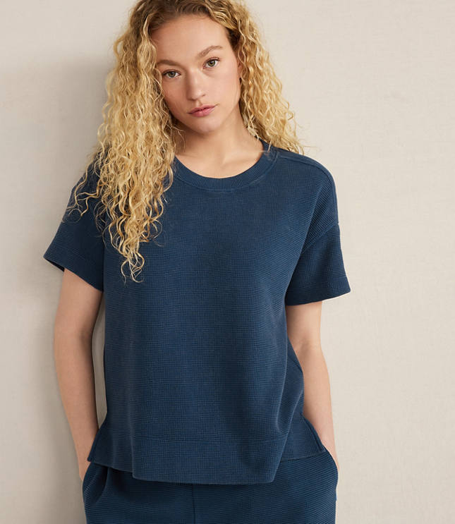 Haven Well Within Organic Cotton Waffle Crewneck Tee