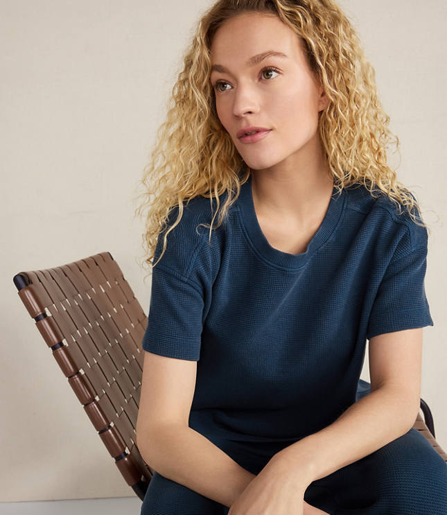 Haven Well Within Organic Cotton Waffle Crewneck Tee