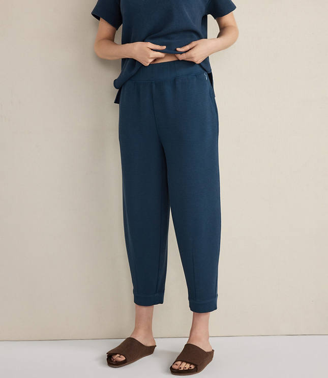 Haven Well Within Organic Cotton Waffle Barrel Leg Pants