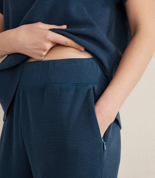 Haven Well Within Organic Cotton Waffle Barrel Leg Pants