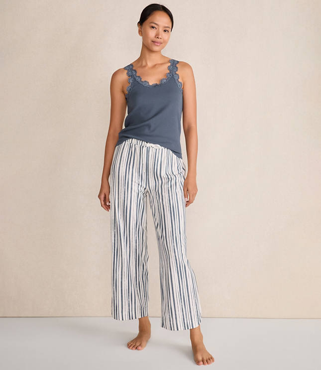 Haven Well Within Organic Cotton Jersey Painted Stripe Pajama Pants