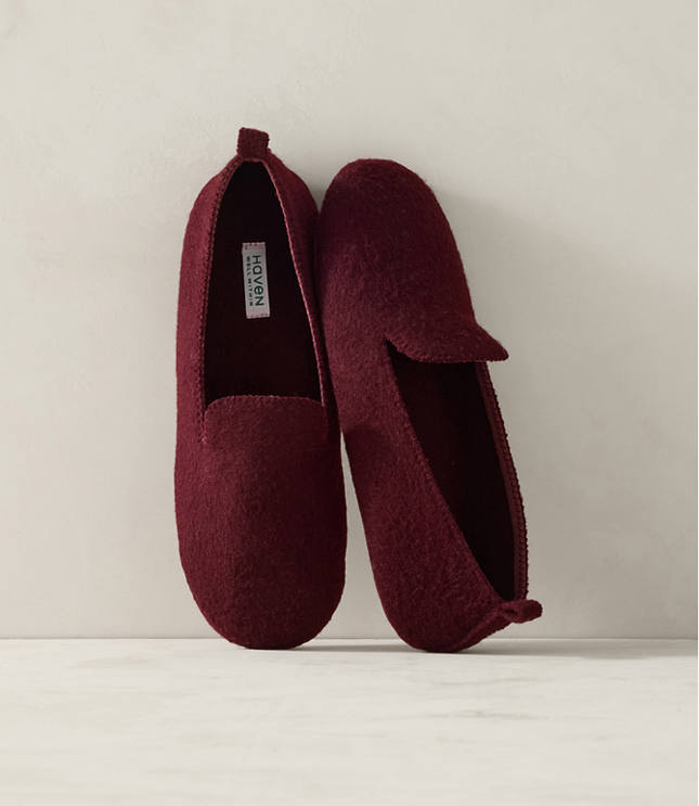 Haven Well Within Felted Wool Blend Loafer Slippers