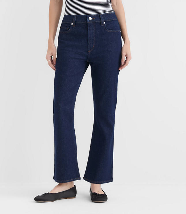 Rivete Petite Curvy High Rise Kick Crop Jeans in Nova Wash