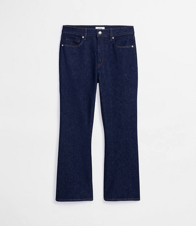 Rivete Petite Curvy High Rise Kick Crop Jeans in Nova Wash