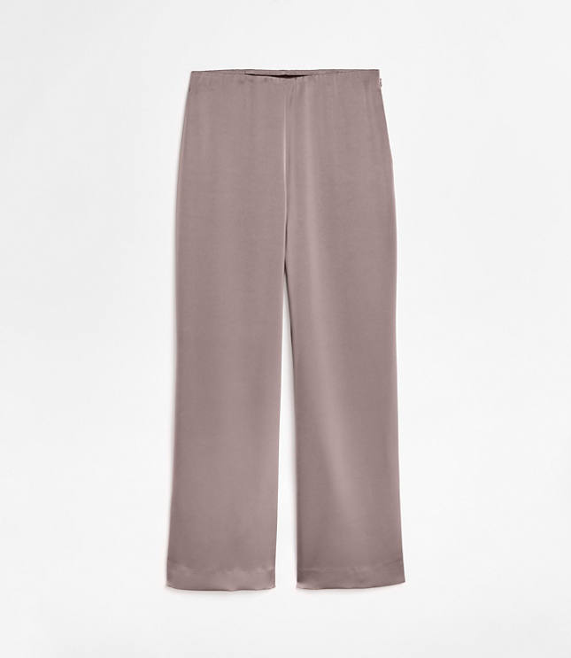 Petite LOFT Versa Satin Straight Pants