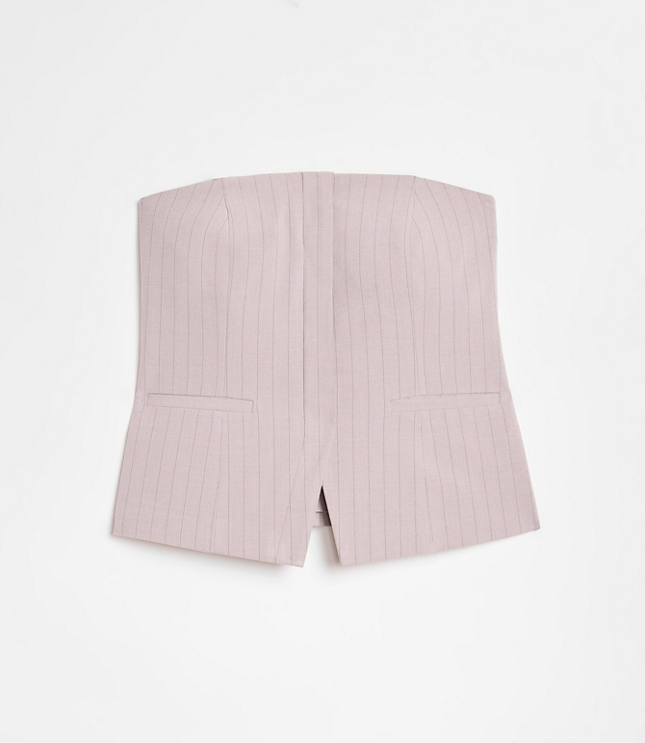 Petite LOFT Versa Seasonless Stretch Strapless Pocket Top in Stripe