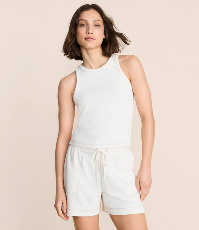 Lou & Grey Terrysoft Contrast Stitch Tank Top