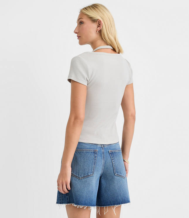 Perfect Ribbed Halter Layered Top