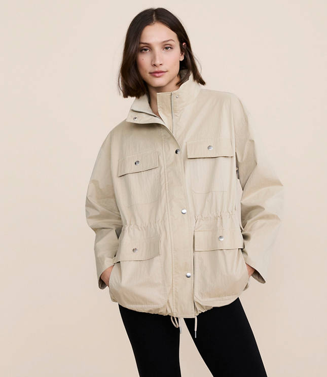 Petite Lou & Grey Peached Bubble Utility Jacket