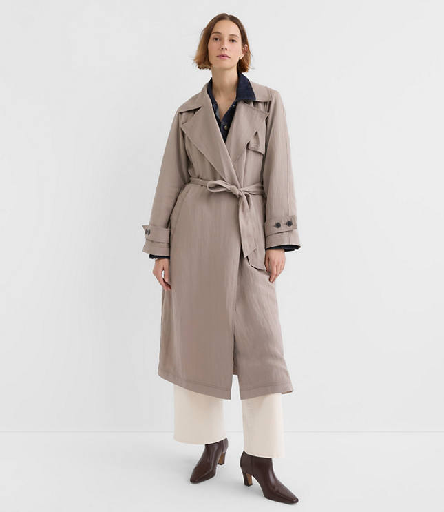 Tall Drapey Trench Coat