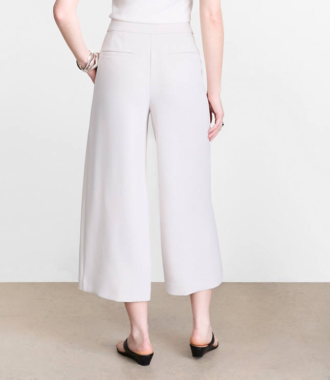 Petite LOFT Versa Crepe Drape Culottes