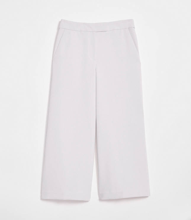 Petite LOFT Versa Crepe Drape Culottes
