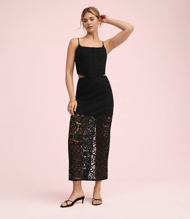 Lately Lace Maxi Skirt