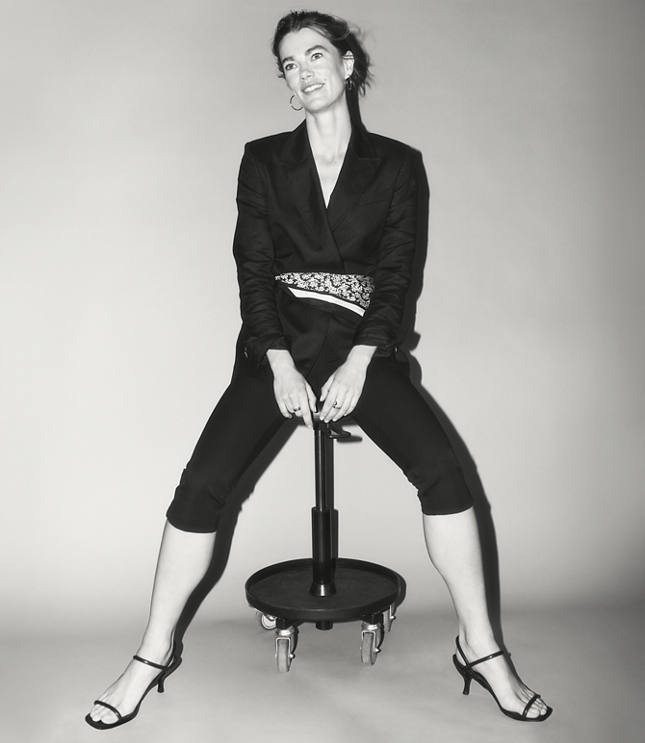 Slim Crop Pants in Bi-Stretch