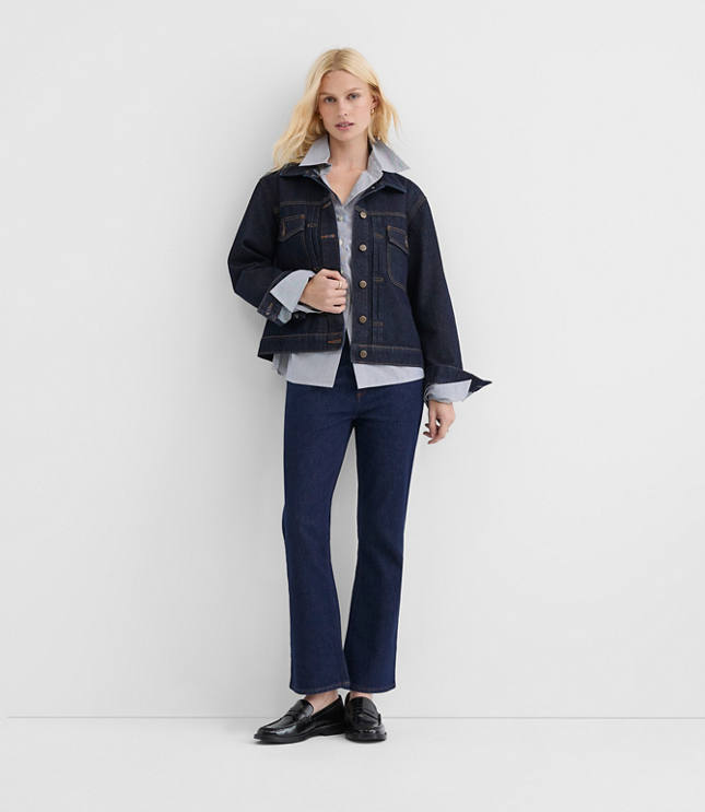 Rivete Denim Trucker Jacket in Nova Wash