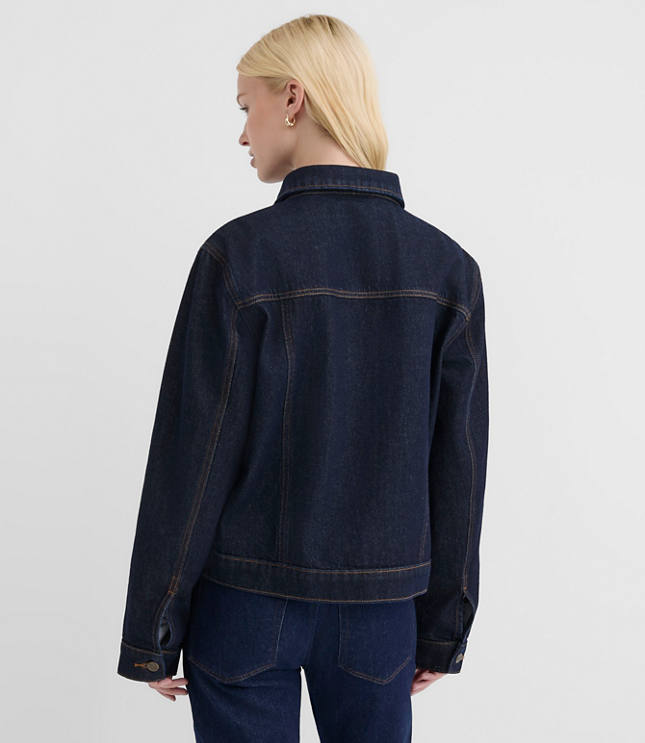 Rivete Denim Trucker Jacket in Nova Wash