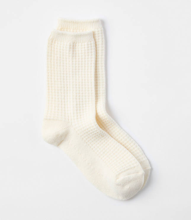 Lou & Grey Waffle Crew Socks