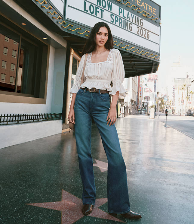 Rivete Tall Mid Rise Relaxed Straight Jeans in Dark Wash