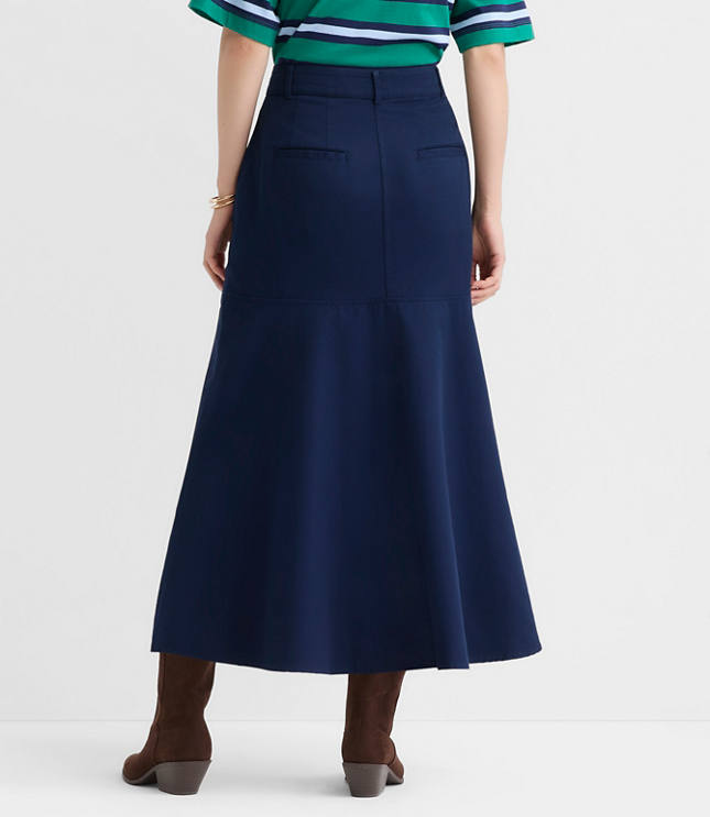 Petite Trumpet Midi Pocket Skirt