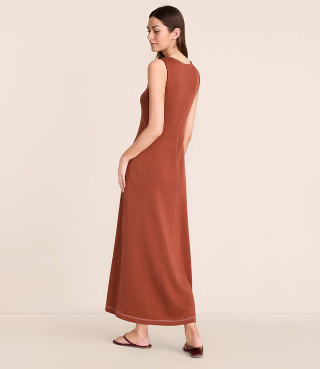 Lou & Grey Terrysoft Contrast Stitch Maxi Dress