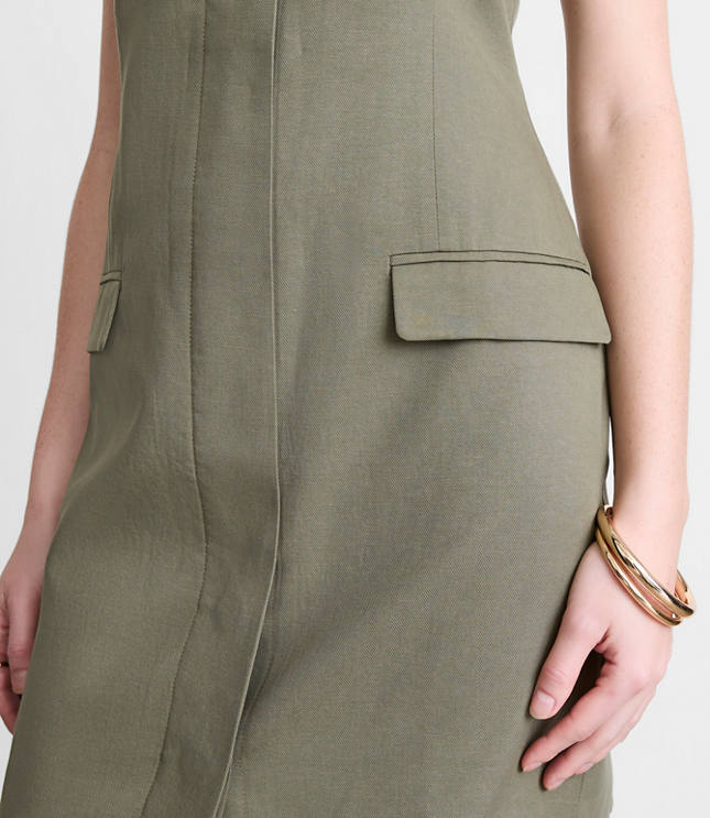LOFT Versa Pure Spun Apron Mini Pocket Dress