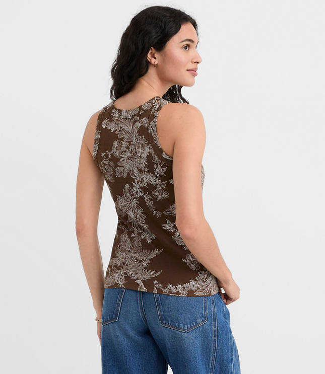 Floral Toile Perfect Tank