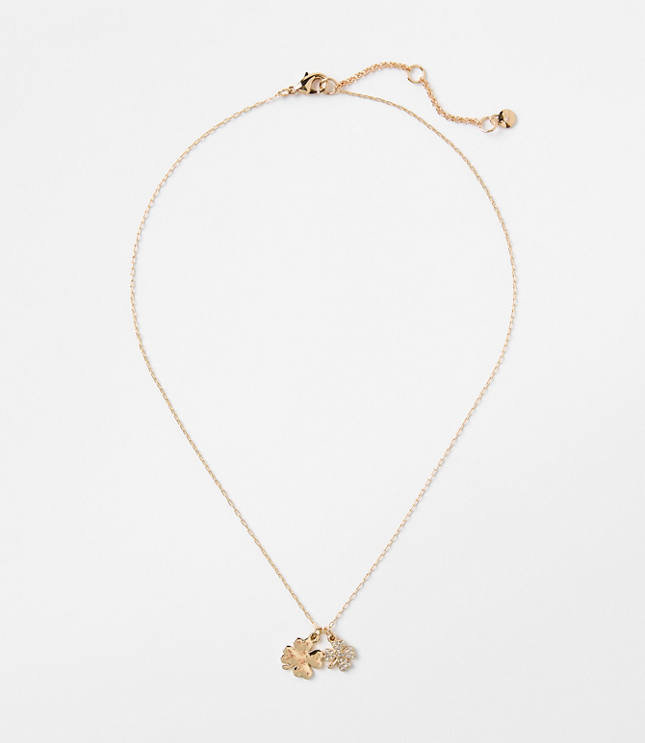 Pave Clover Necklace