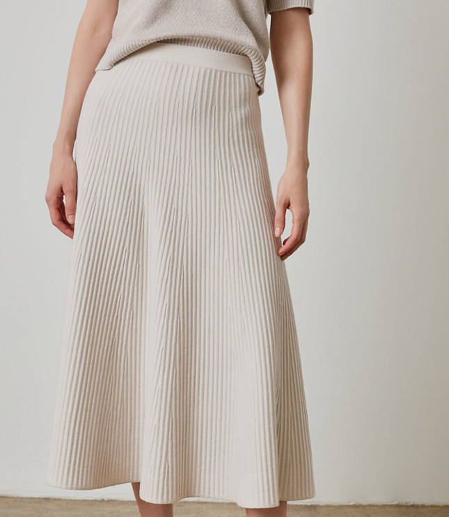 Lilla P Flared Knit Skirt