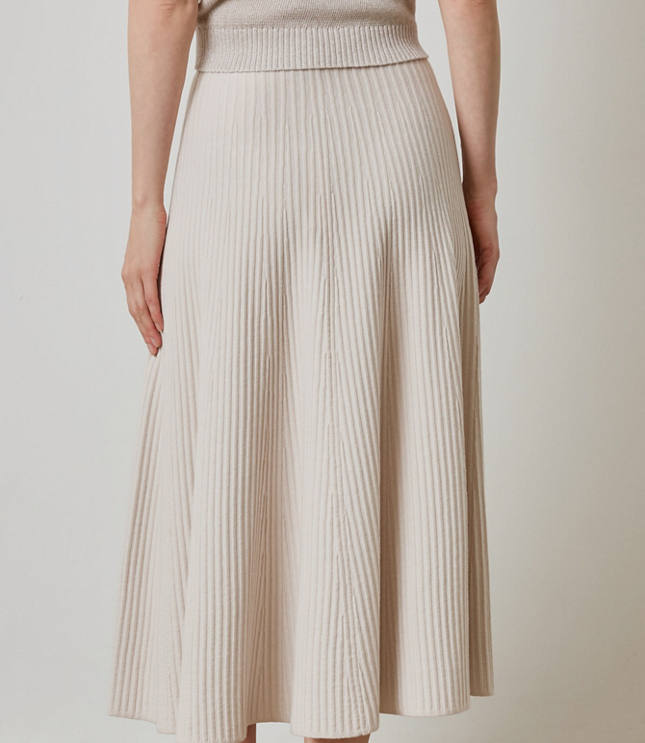 Lilla P Flared Knit Skirt