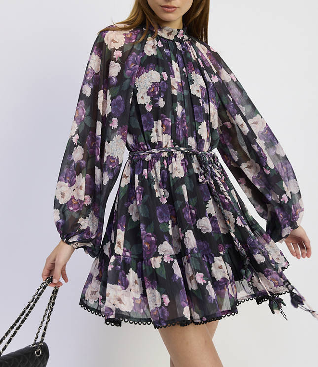 En Saison Jasmine Long Sleeve Mini Dress