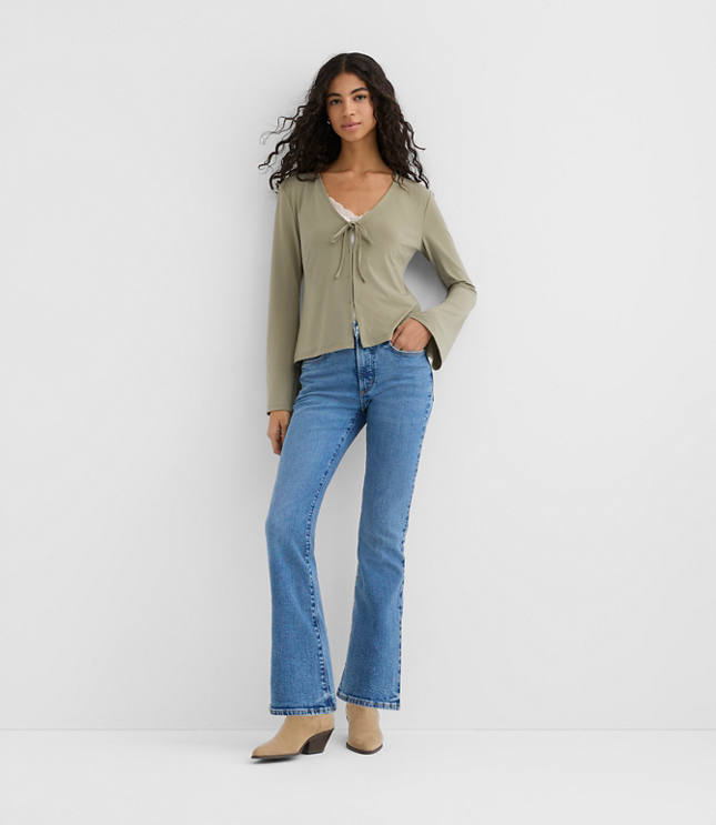 Rivete Tall Mid Rise Boot Jeans in Vintage Mid Wash