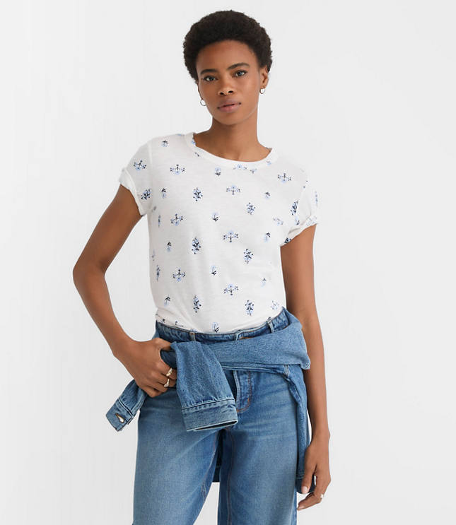 Floral Everyday Crew Tee