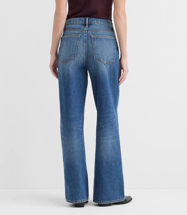 Rivete Tall Curvy High Rise Wide Leg Jeans in Echo Wash