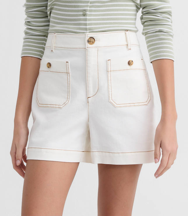 Petite Palmer Shorts in Twill