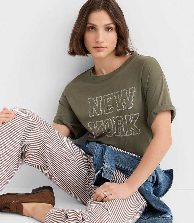 New York Oversized Jersey Modern Tee