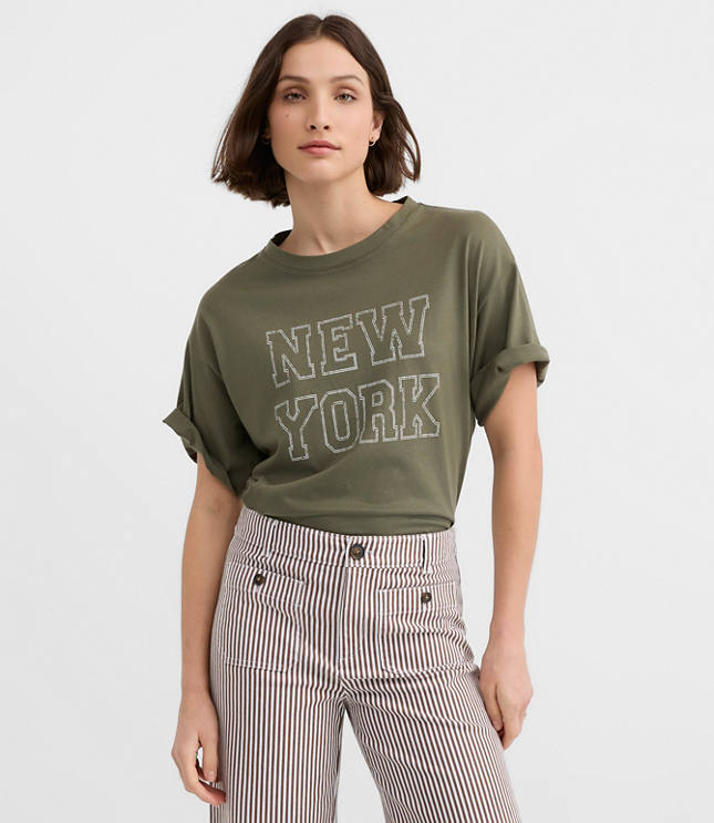 New York Oversized Jersey Modern Tee