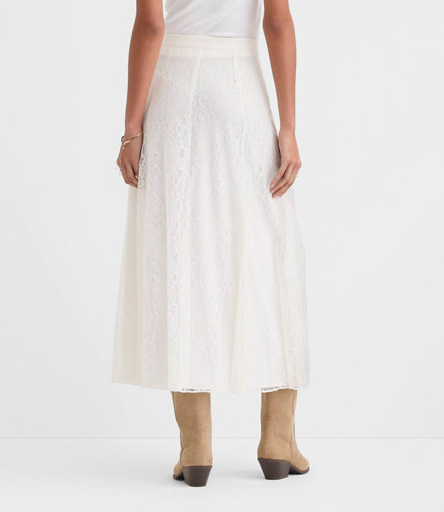 Petite Floral Lace Maxi Skirt