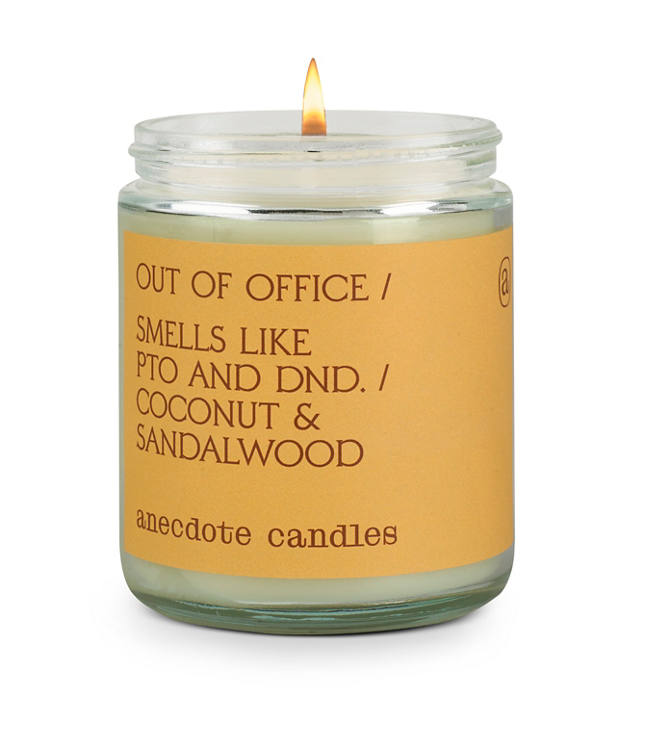 Anecdote Candles Out Of Office Gold Tumbler Candle