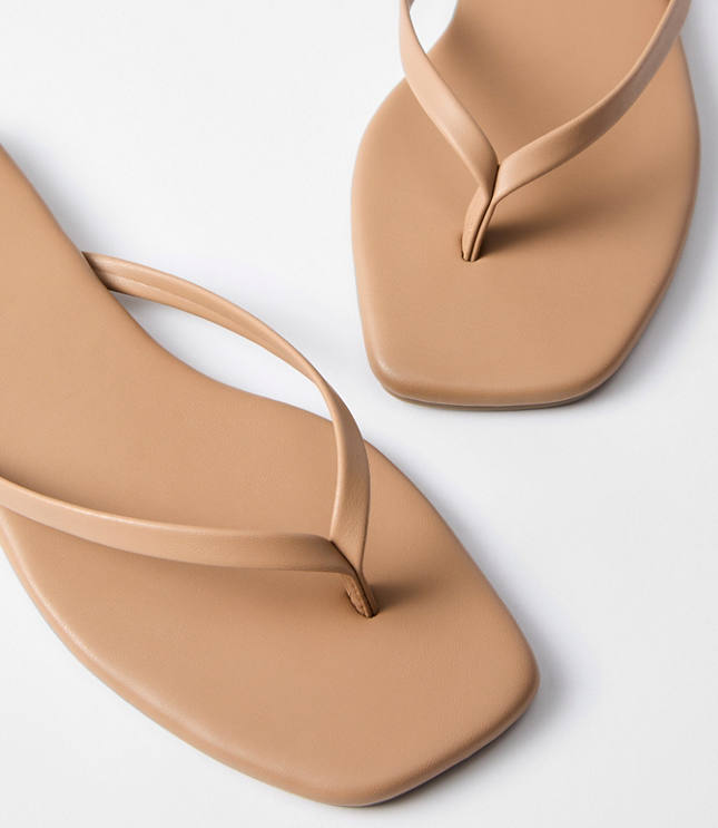 Square Toe Flip Flops