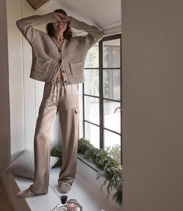 Haven Well Within Luxe Silk Cargo Pants carousel Product Image 4