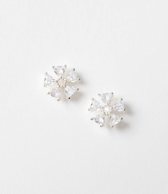 Sparkle Flower Stud Earrings