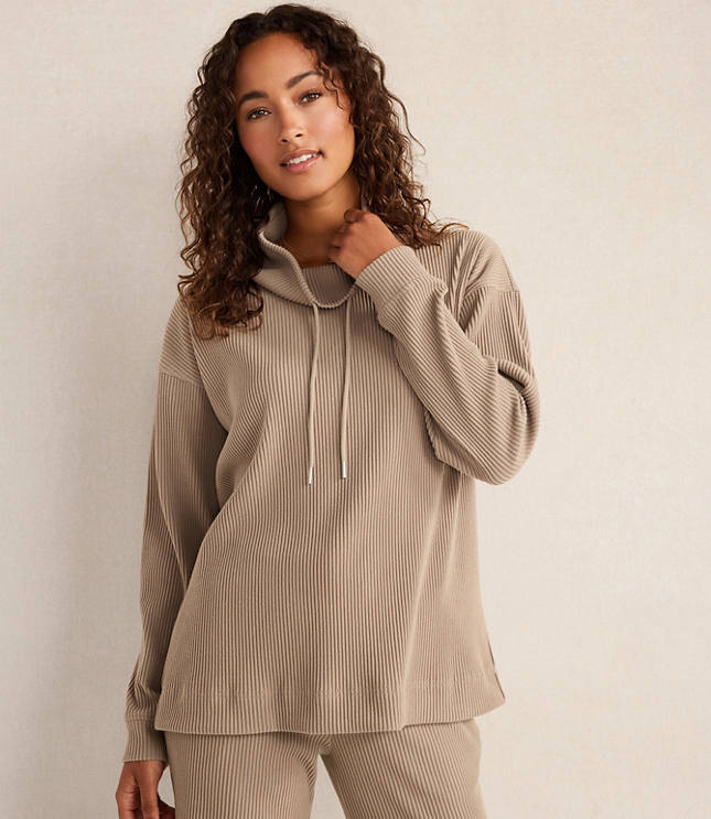 Haven Well Within Ottoman Rib Cowl Neck Top