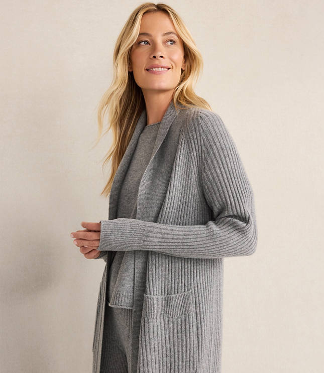Haven Well Within Cashmere Rib Knit Duster