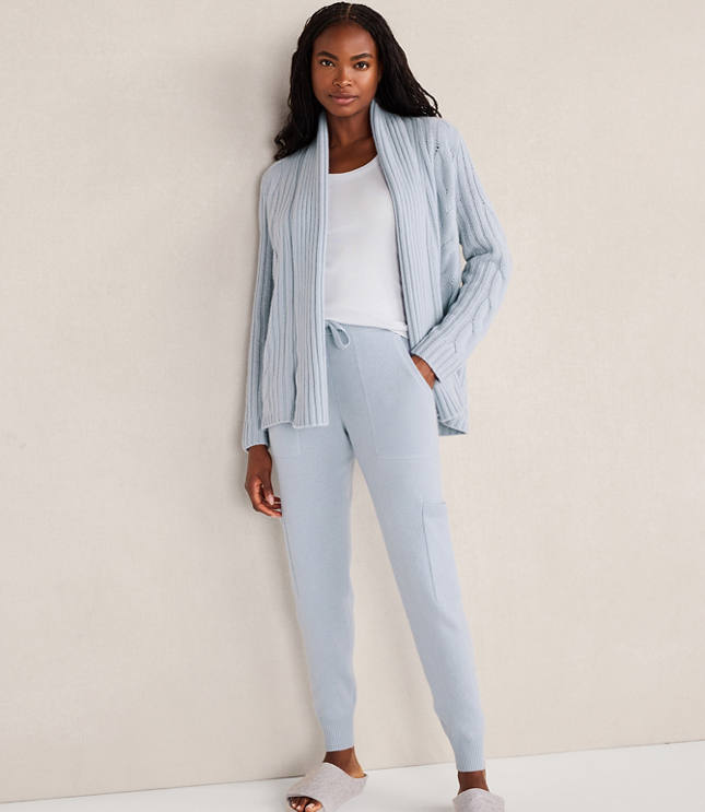 Haven Well Within Cashmere Cable Open Front Cardigan