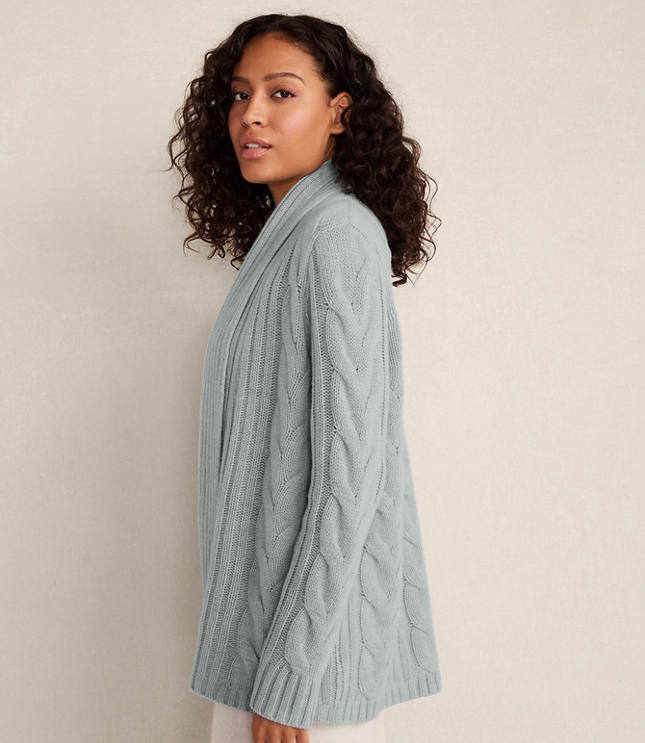 Haven Well Within Cashmere Cable Open Front Cardigan