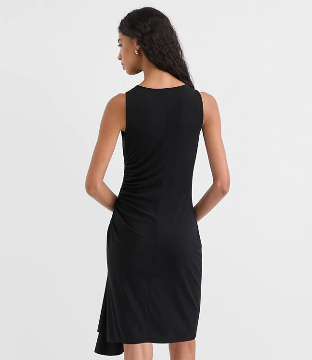 Petite Ruched Halter Mini Dress