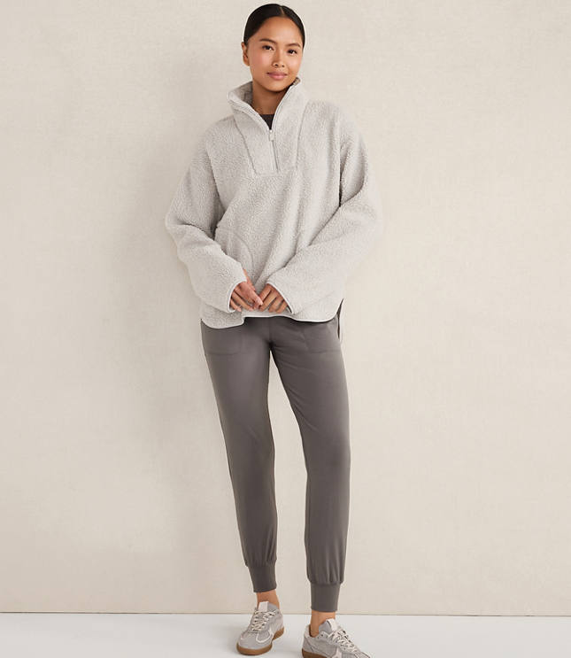 Haven Well Within Sherpa Half-Zip Mock Neck Pullover