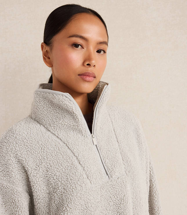 Haven Well Within Sherpa Half-Zip Mock Neck Pullover