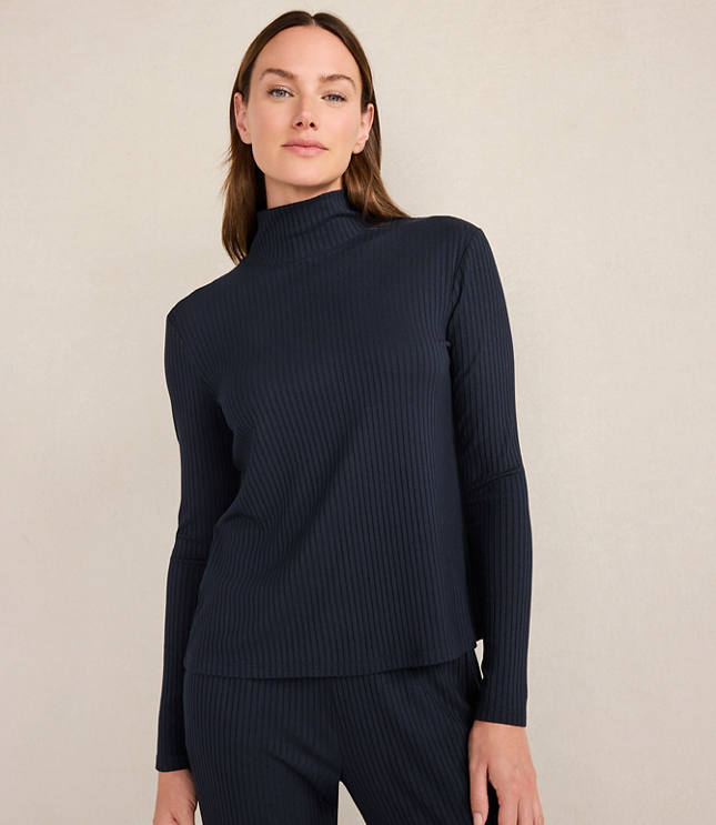 Haven Well Within Drapey Rib Knit Turtleneck