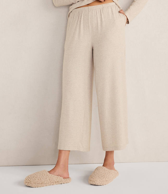 Haven Well Within Cotton Modal Brushed Jersey Wide Leg Pants